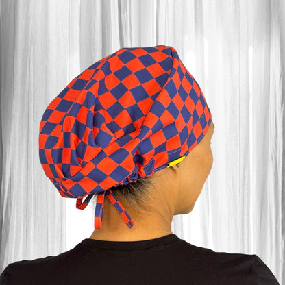 Orange and Blue Checkerboard